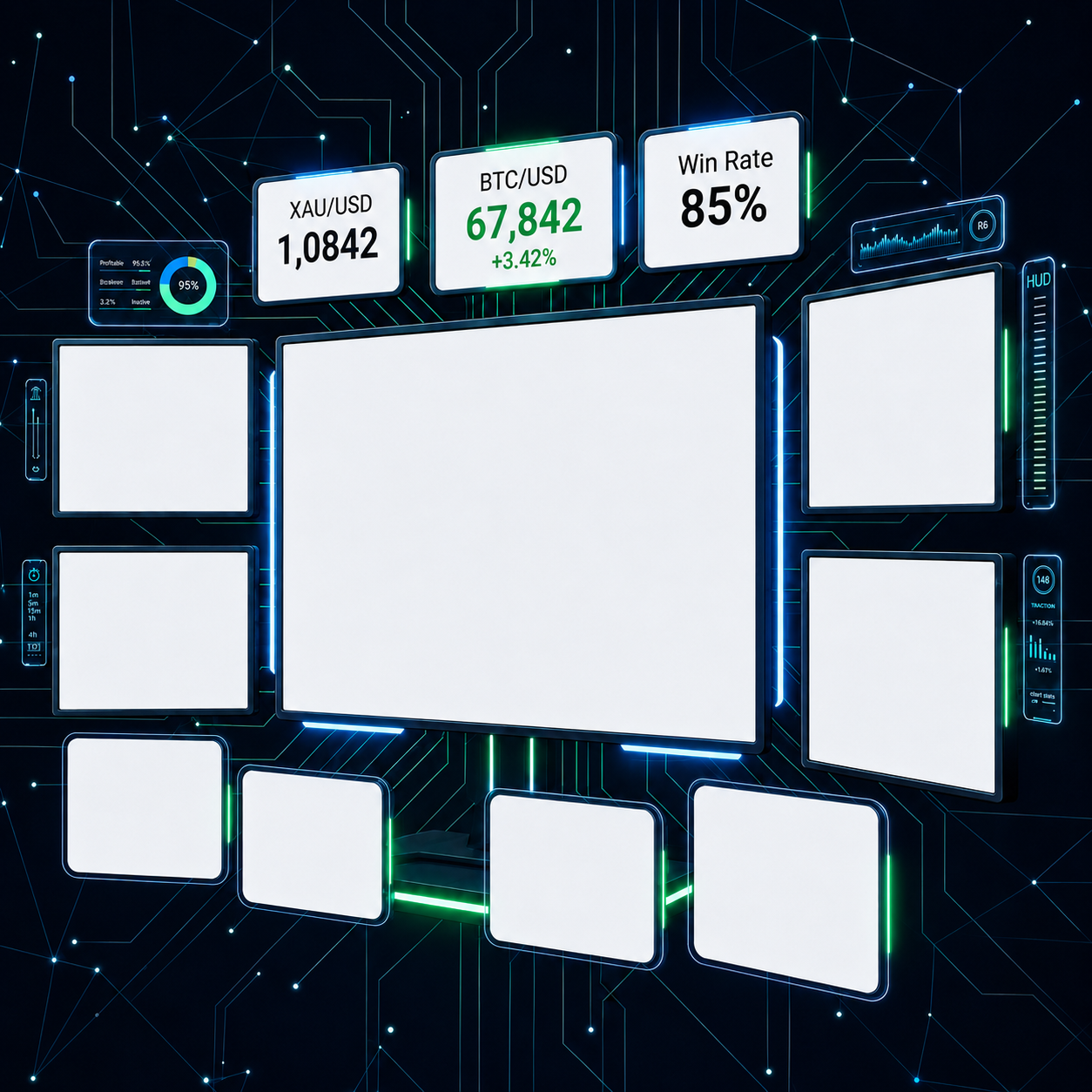 Trading cockpit frame
